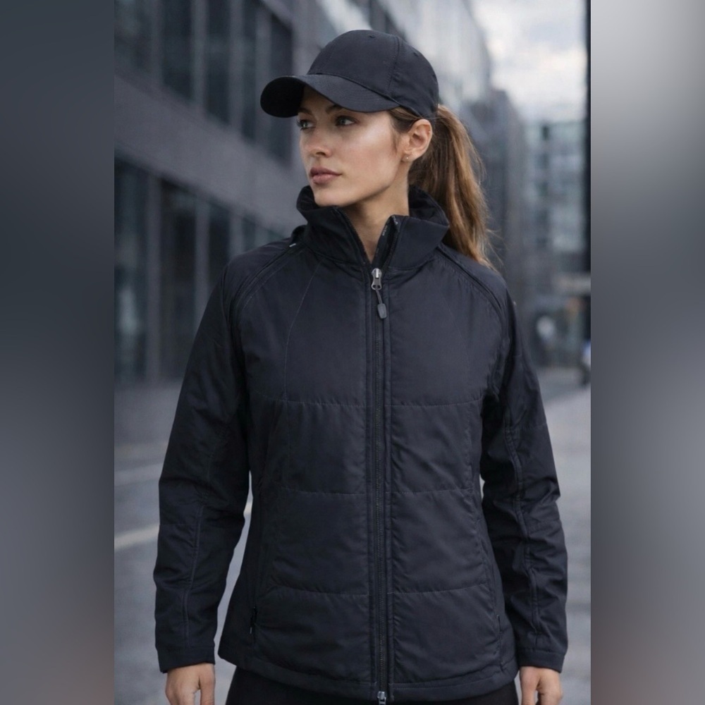 Nike ACG Womens Jacket M Black Convertible Zip Off Sleeve Vest Thinsulate Coat